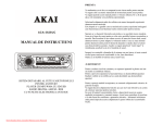Akai ACA-3628UC Instruction manual