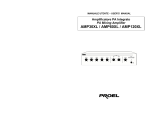 PROEL AMP120XL User`s manual