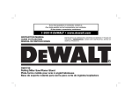 DeWalt DWX726 Instruction manual