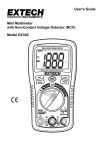 Extech Instruments EX320 User`s guide