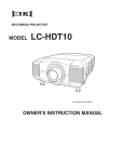 Eiki LC-HDT10 Instruction manual