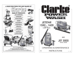 Clarke JETSTAR 1600 Instruction manual