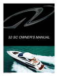 Regal 52 SC Owner`s manual