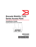 Brocade Communications Systems Mobility 7131 Series Installation guide