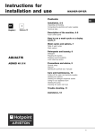 Ariston AQUALTIS AQ82F 29 Technical data