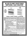 Master VENT-FREE NATURAL GAS HEATER Installation manual