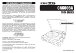 Crosley 200 Series Specifications