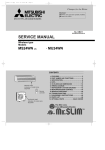 Mitsubishi Mr.Slim MS24WN Service manual