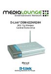 D-Link DSM-624H - Wireless Central Home Drive Network Specifications