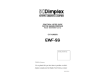 Dimplex SAHARA FIREPLACE 6903950000 User`s guide