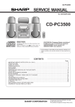 Sharp CD-PC3500 Service manual