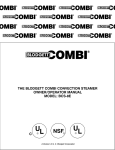 Blodgett COMBI COS-20G Specifications