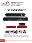 Avenview SW-HDM3D-C6-4X4E Specifications