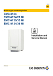 DeDietrich EMC-M 30/35 MI Service manual