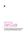 Apple Power Macintosh 8100 Series User`s guide