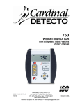 Detecto 750 Owner`s manual