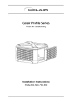 Celair  Profile Series Unit installation