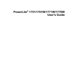 Epson PowerLite 83c User`s guide