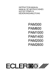 Ecler PAM2000 Instruction manual