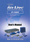 AirLive IP-1000R User`s manual
