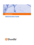 ShoreTel ShoreWare Specifications