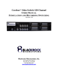 Blackrock Microsystems Cerebus Specifications