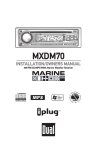 Dual MXDM70 User`s manual