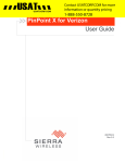 Sierra Wireless PinPoint X User guide