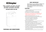 Dimplex GDC12RBA Instruction manual