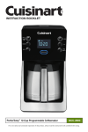 Cuisinart DCC-2900 Specifications