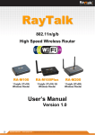 RayTalk RA-M100 User`s manual