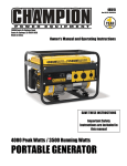 Champion Power Equipment 46515 Owner`s manual