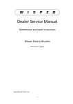 Wisper 705eco Service manual