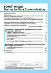 Motorola Foma M702iG Instruction manual