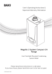 Baxi Megaflo 2 System Compact GA Range Operating instructions
