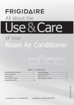 Electrolux ROOM AIR CONDITIONER Operating instructions