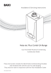 Baxi Neta-tec Plus Combi GA Range Installation guide