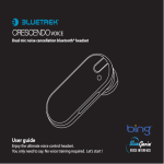 BlueTrek CRESCENDO - User guide