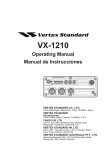 Vertex Standard VX-1210 Specifications