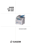 Sagem FAX 4440 Specifications