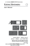 Extron electronics RGB 400xi Series User`s manual
