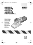 Bosch GSS 230 A PROFESSIONAL Operating instructions