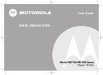 Motorola ME7158 Series User guide