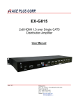 Ace Plus EX-G015 User manual