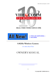 VideoComm Technologies TCO-5808 series Owner`s manual