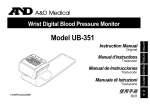 A&D UB-351 Instruction manual