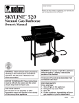Weber Spirit 520 Skyline LP Owner`s manual