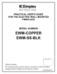 Dimplex EWM-SS-BLK User`s guide