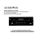 Audiovox AVP-7000 Operating instructions