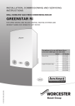 Worcester Greenstar Ri Technical data